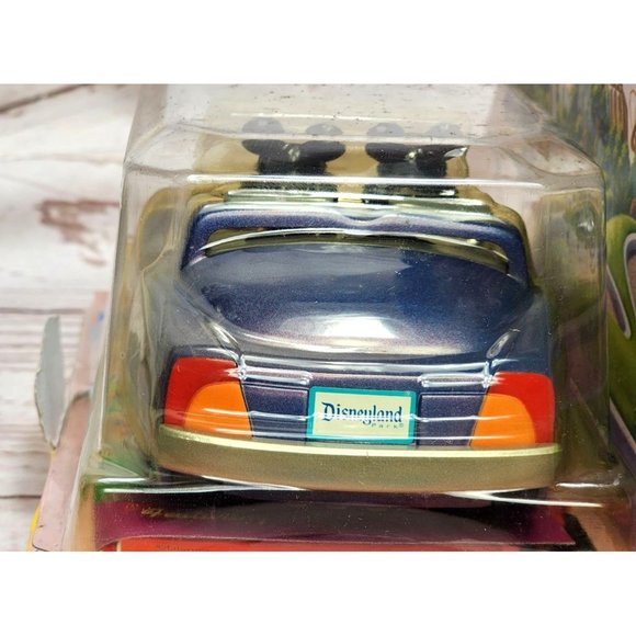 Vintage 2000 Autopia Cars Disneyland Chevron Toy Car - Pull Back Rolling Gift - Picture 3 of 14